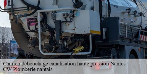 Camion débouchage canalisation haute pression nantes-44000 CW Plomberie nantais